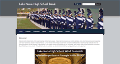 Desktop Screenshot of lakenonalionsband.com